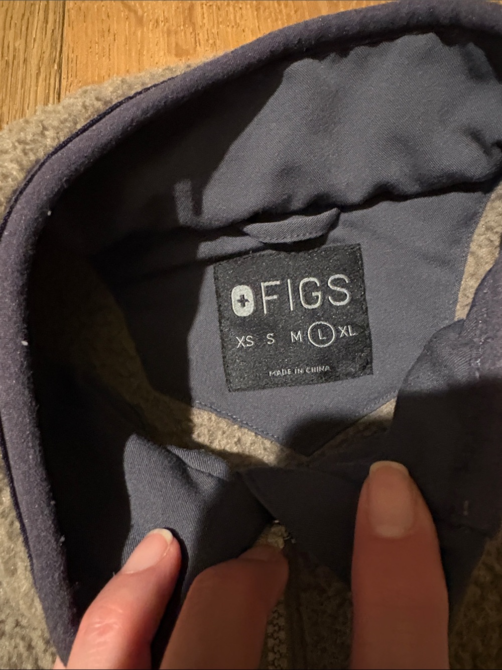 Figs On Shift Gray Sherpa - Picture 6 of 6